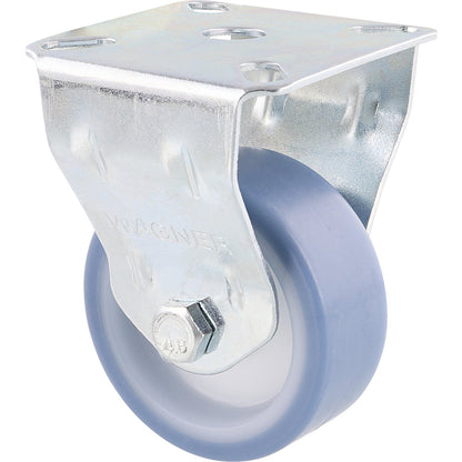 ECO light duty fixed castors, wheel Ø 50 mm, pack of 4, fixed castor, rubber.