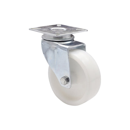 Light duty swivel castors, plastic, wheel Ø 75 mm, pack of 4, swivel castor.