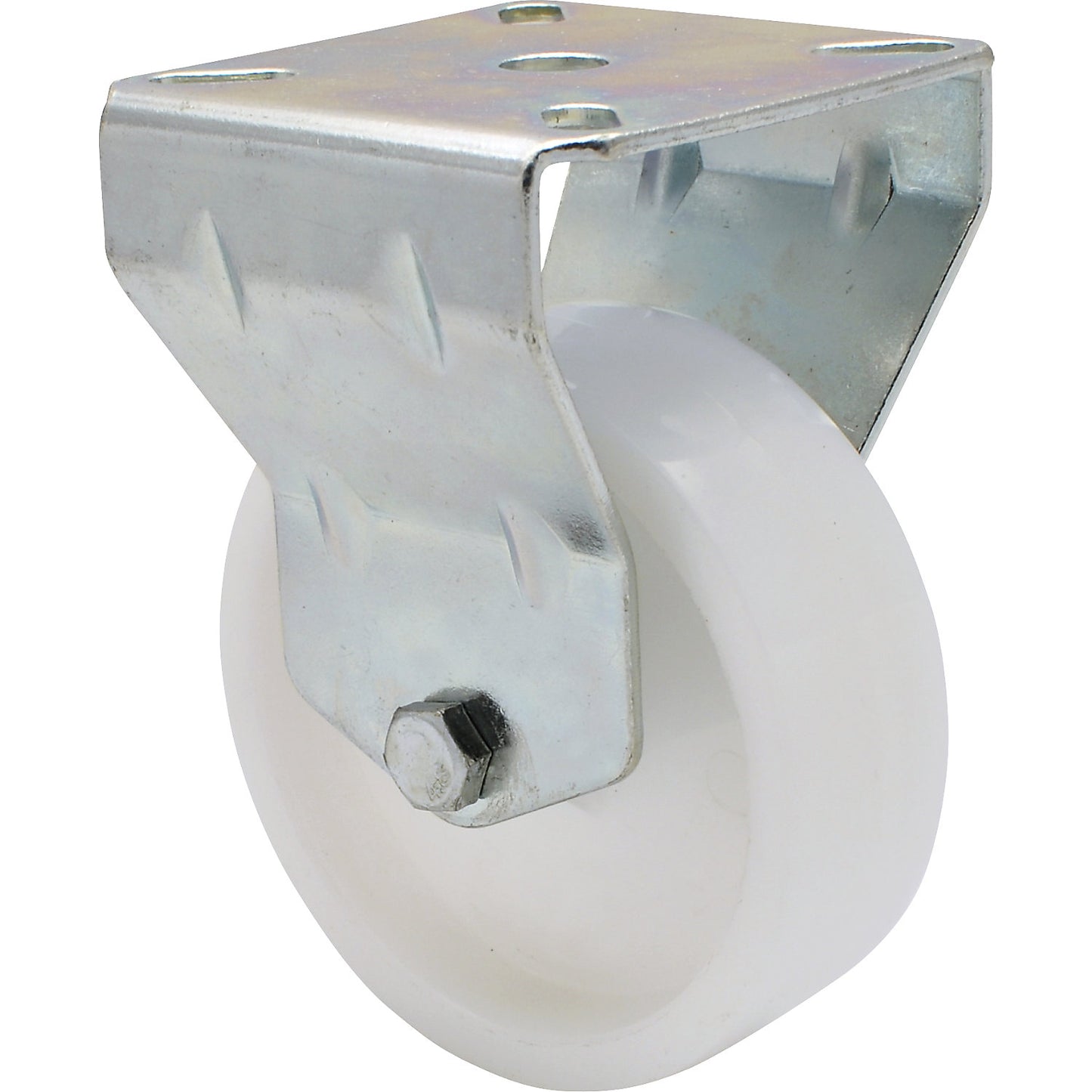 Light duty fixed castors, plastic, wheel Ø 75 mm, pack of 4, fixed castor.