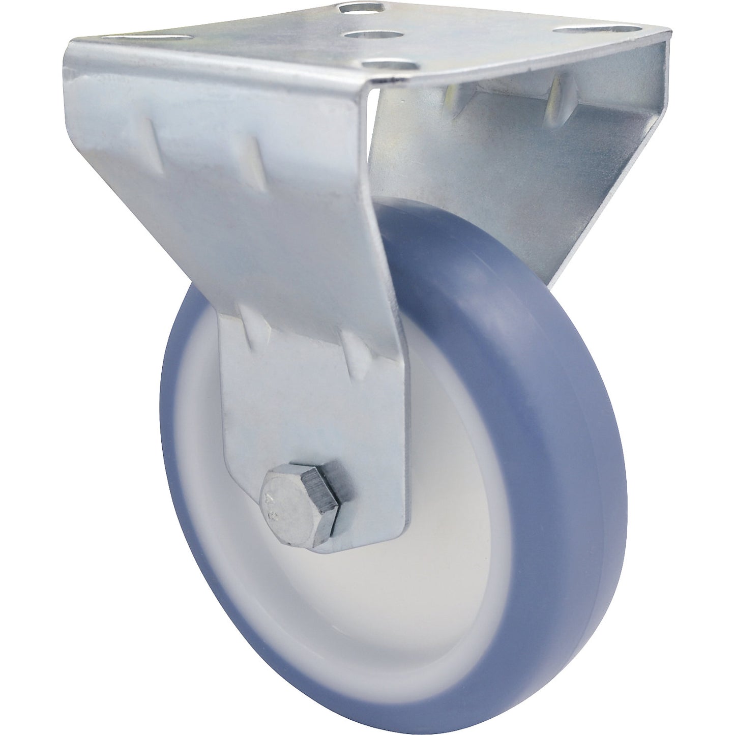 Light duty fixed castors, wheel Ø 100 mm, pack of 4, fixed castor.
