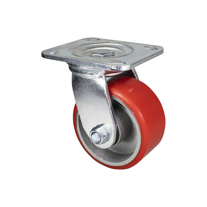 Heavy duty swivel castors for transport equipment, wheel Ø 100 mm, pack of 2, swivel castor.