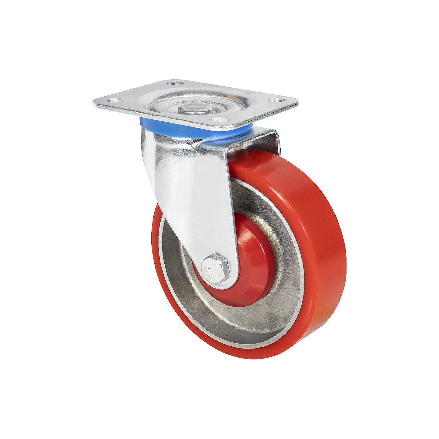Heavy duty swivel castors for transport equipment, wheel Ø 125 mm, pack of 2, swivel castor.