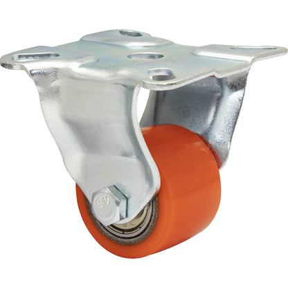 MINI fixed castors for transport equipment, wheel Ø 35 mm, pack of 4, fixed castor.