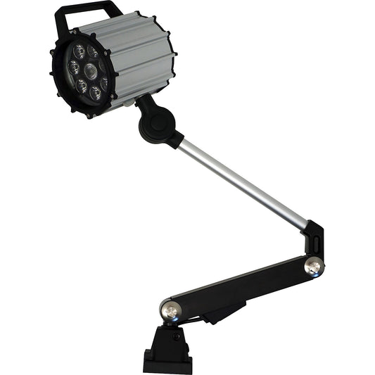 Workis 10 LED lamp with articulated arm, 10 W, 830 lm, IP65, 6000 K, daylight white.