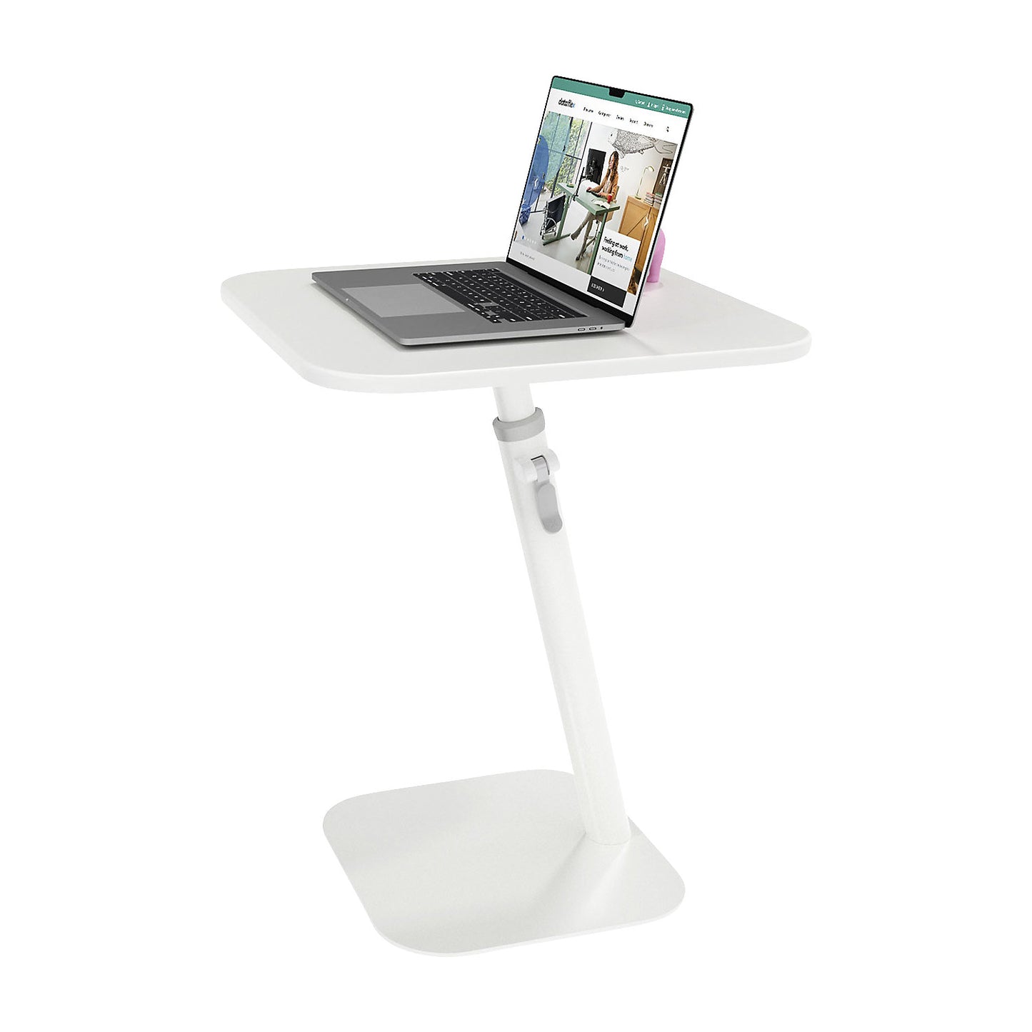 Bento® laptop desk, height adjustment range 555 - 750 mm, white.