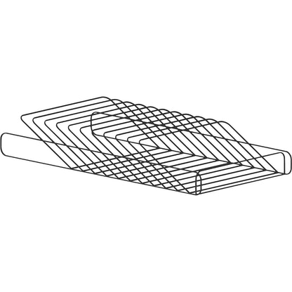 Slanted tray, 11 compartments for A4, for pedestal.
