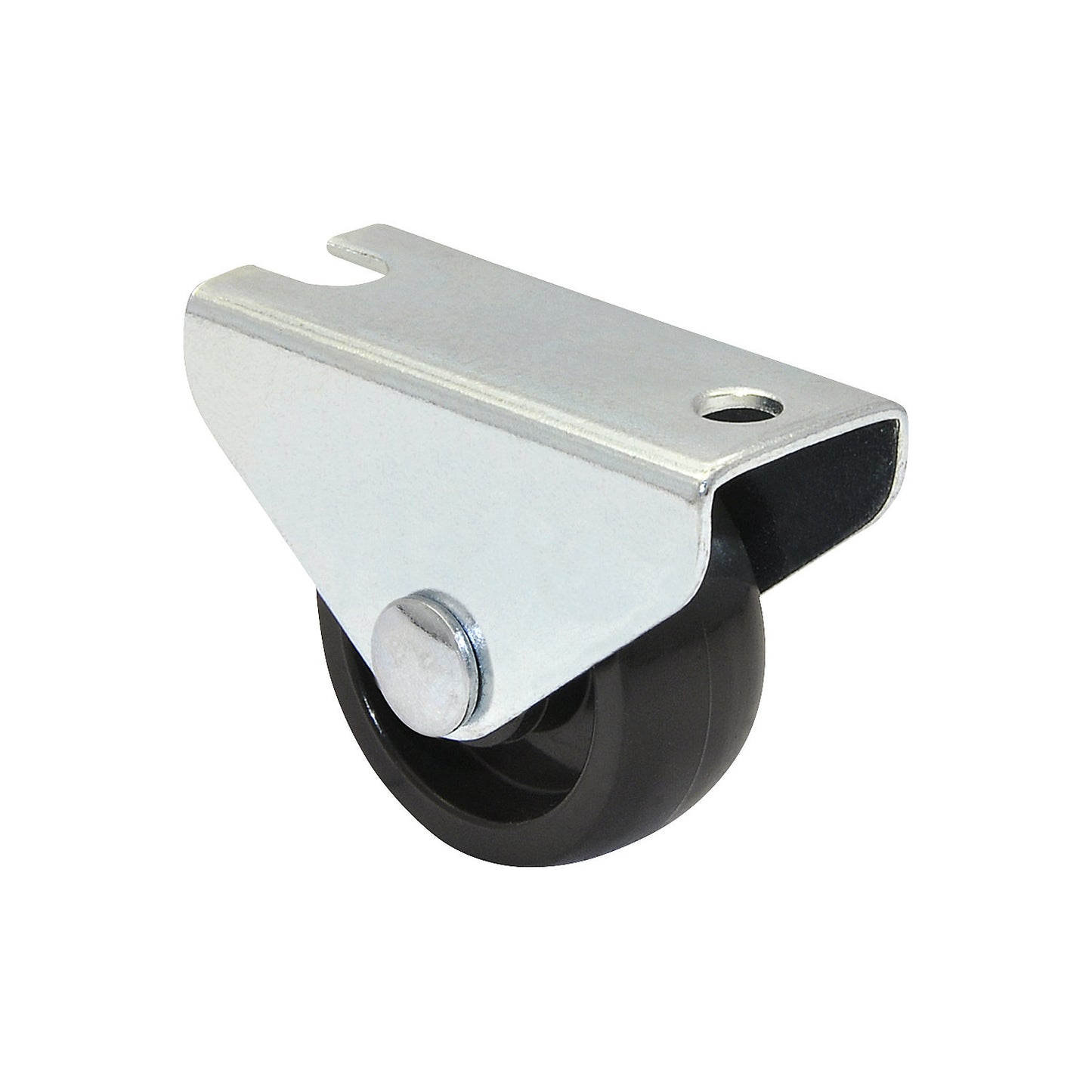 Fixed furniture castor, wheel width 12 mm, pack of 20, Ø 30 mm, max. load 45 kg.