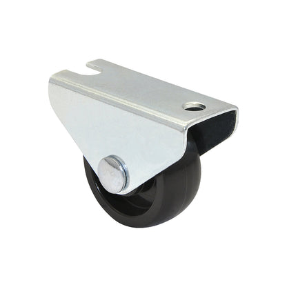 Fixed furniture castor, wheel width 12 mm, pack of 20, Ø 30 mm, max. load 45 kg.