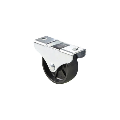 Fixed furniture castor, wheel width 19 mm, pack of 20, Ø 50 mm, max. load 50 kg.