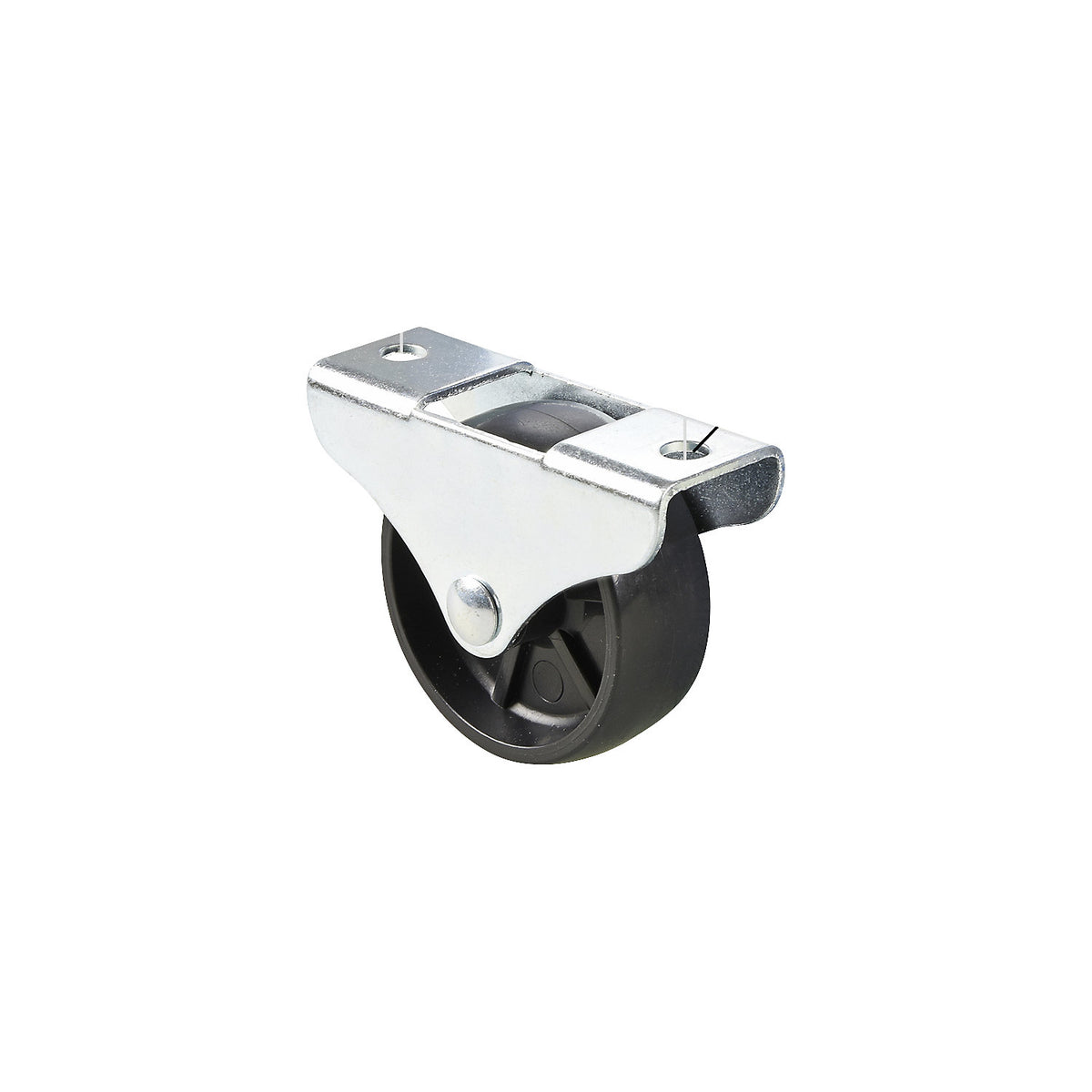 Fixed furniture castor, wheel width 19 mm, pack of 20, Ø 50 mm, max. load 50 kg.