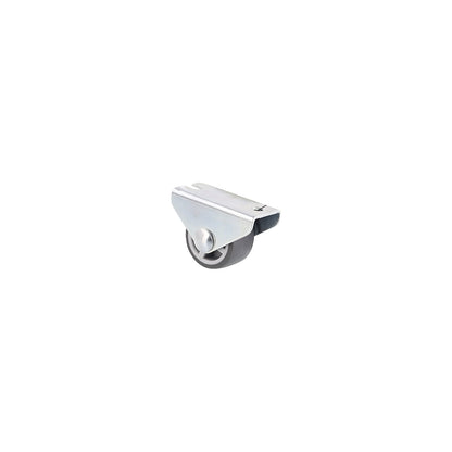 Fixed furniture castor, wheel width 15 mm, pack of 10, Ø 25 mm, max. load 40 kg.