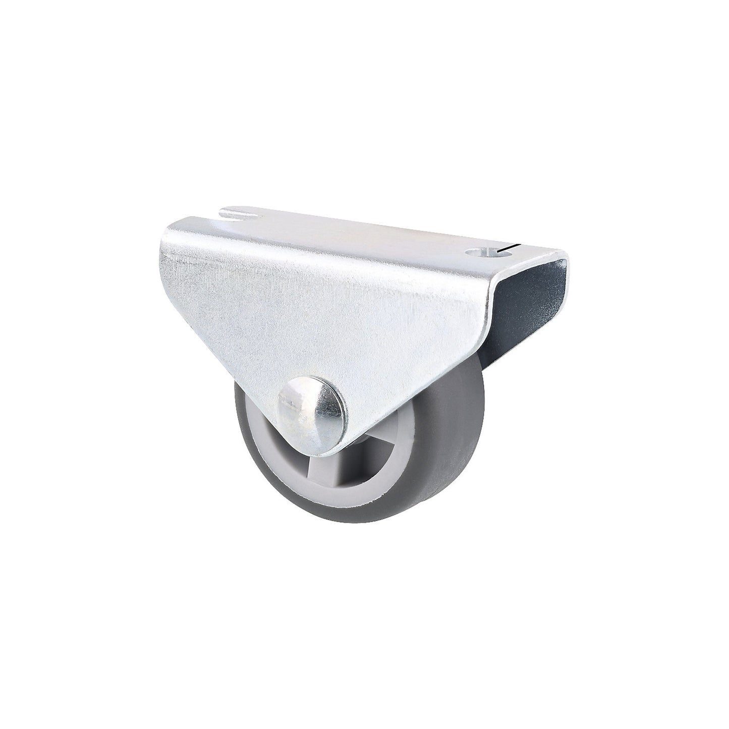 Fixed furniture castor, wheel width 14 mm, pack of 10, Ø 30 mm, max. load 45 kg.