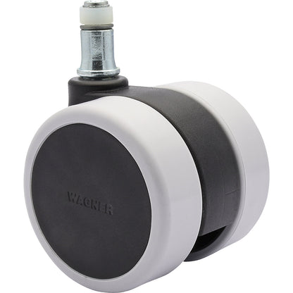 Castor set for swivel chairs, wheel width 57 mm, Ø 60 mm, TPR.