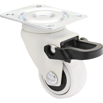 3C series furniture castor, wheel width 12 mm, pack of 10, Ø 25 mm, swivel castor with wheel stop.