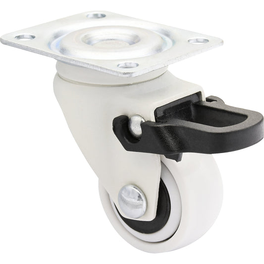 3C series furniture castor, wheel width 12 mm, pack of 10, Ø 25 mm, swivel castor with wheel stop.
