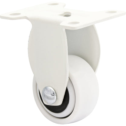 3C series furniture castor, wheel width 12 mm, pack of 10, Ø 25 mm, fixed castor.