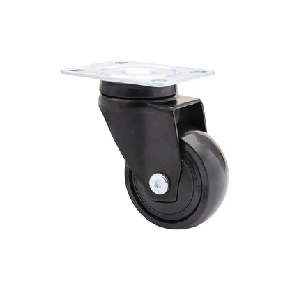 3C series furniture castor, wheel width 20 mm, pack of 4, Ø 50 mm, swivel castor.