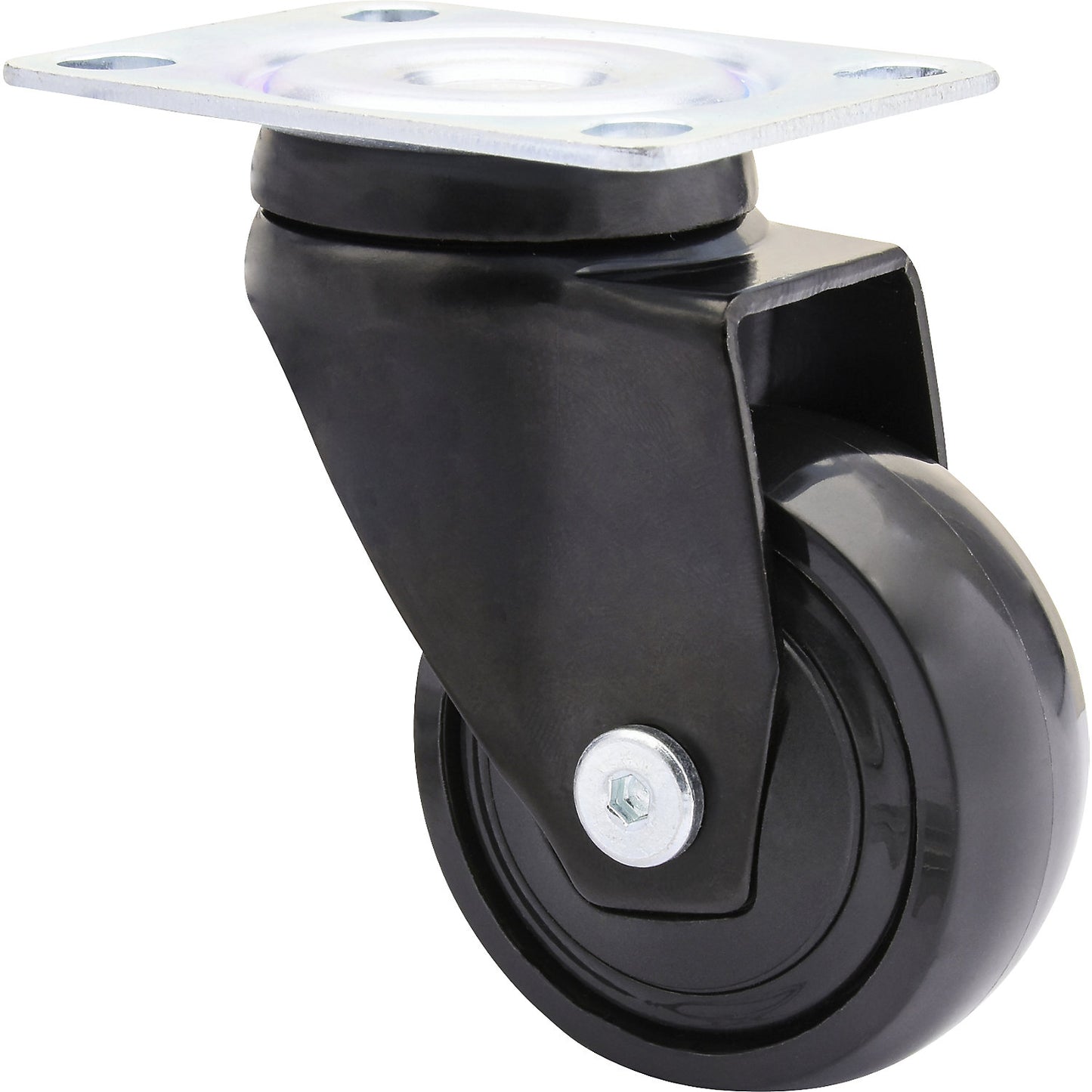 3C series furniture castor, wheel width 20 mm, pack of 4, Ø 50 mm, swivel castor.