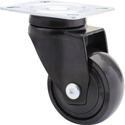 3C series furniture castor, wheel width 20 mm, pack of 4, Ø 50 mm, swivel castor.
