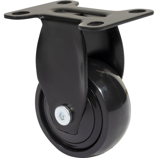 3C series furniture castor, wheel width 20 mm, pack of 4, Ø 50 mm, fixed castor.