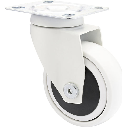 3C series swivel castor for furniture, wheel width 25 mm, pack of 4, Ø 75 mm, swivel castor.