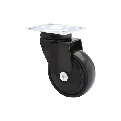3C series furniture castor, wheel width 25 mm, pack of 4, Ø 75 mm, swivel castor.