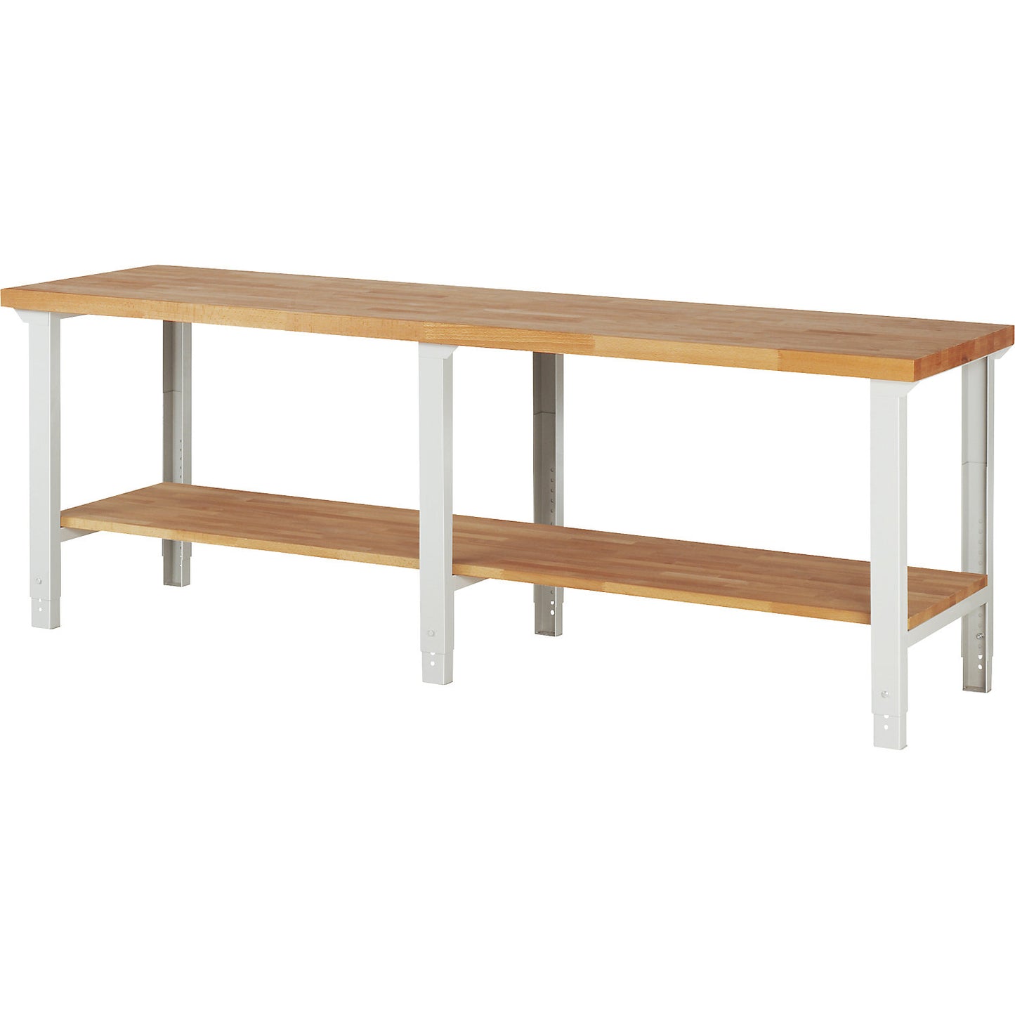 Workbench, Series 7000 modular system, 1 shelf, WxD 2500 x 700 mm.
