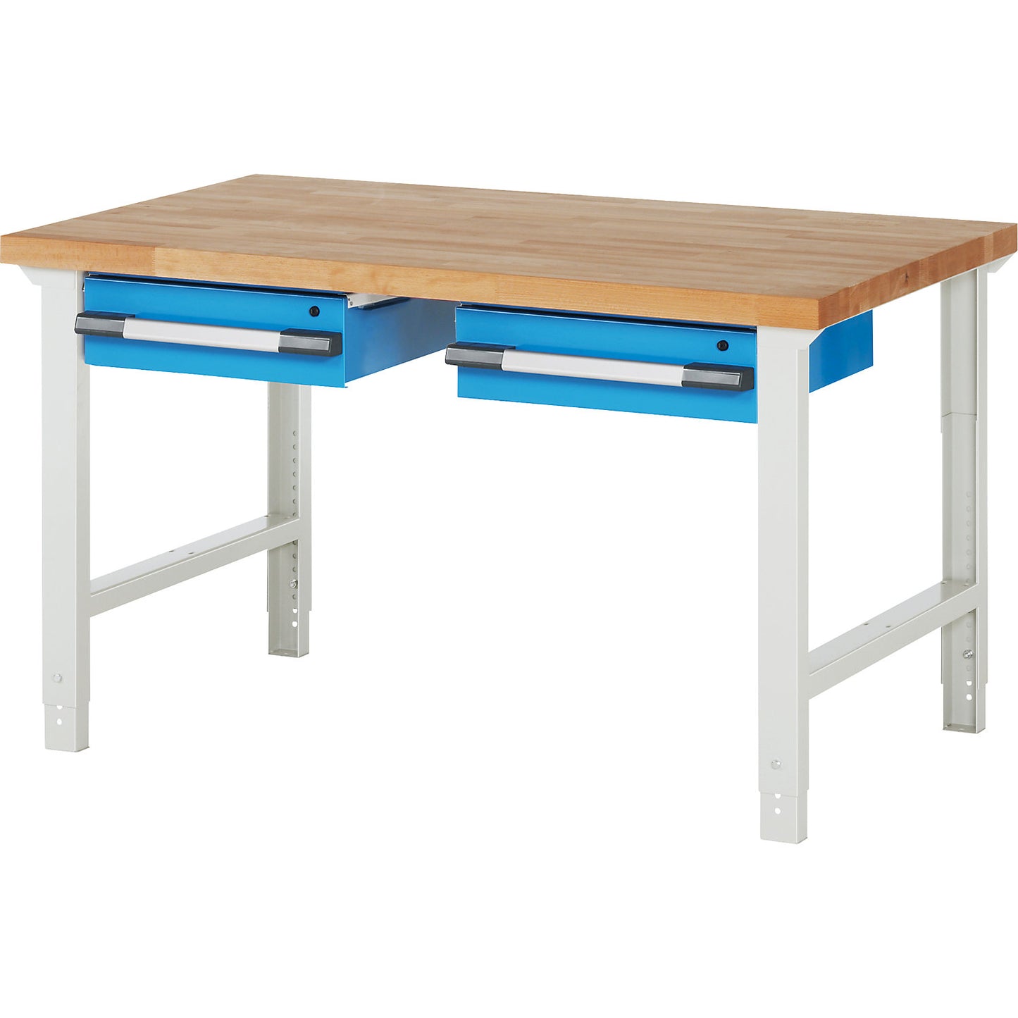 Workbench, Series 7000 modular system, 2 suspended drawers, WxD 1500 x 900 mm.