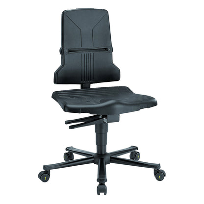 SINTEC industrial swivel chair, plastic, ESD model, with castors.