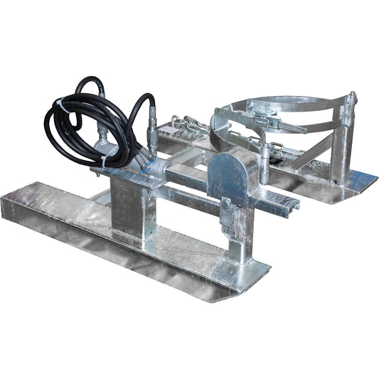 Drum tilting unit, tipping using stacker hydraulic system, zinc plated.