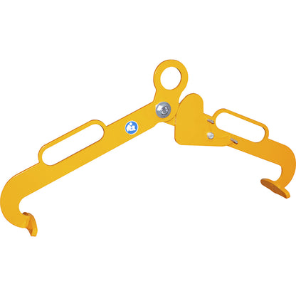 Drum tong, for horizontal, 60 l steel bung drums, yellow orange.
