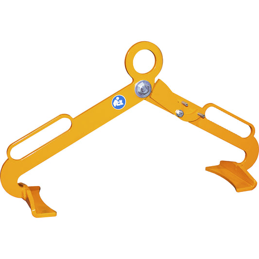 Drum tong, for upright 60 l drums, yellow orange.