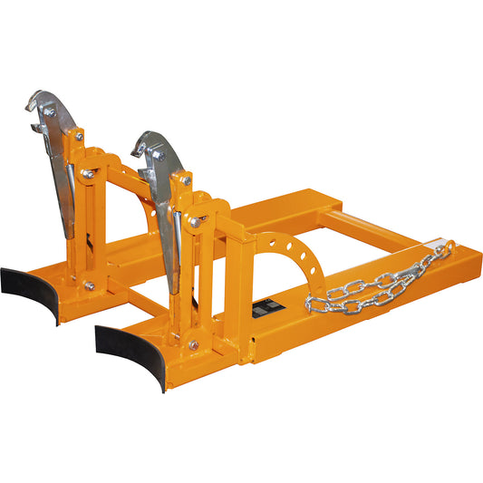 Drum lifter, for 2 x 60 l bung drums, yellow orange.