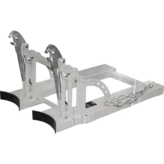Drum lifter, for 2 x 60 l bung drums, zinc plated.