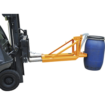 Drum lifter, for 1 lidded drum, yellow orange.