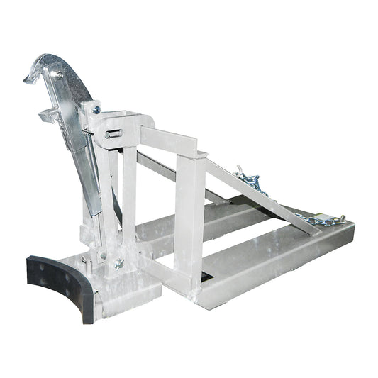 Drum lifter, for 1 lidded drum, zinc plated.