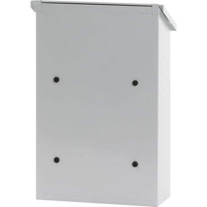 Standard letter box, sheet steel, powder coated, white RAL 9010.