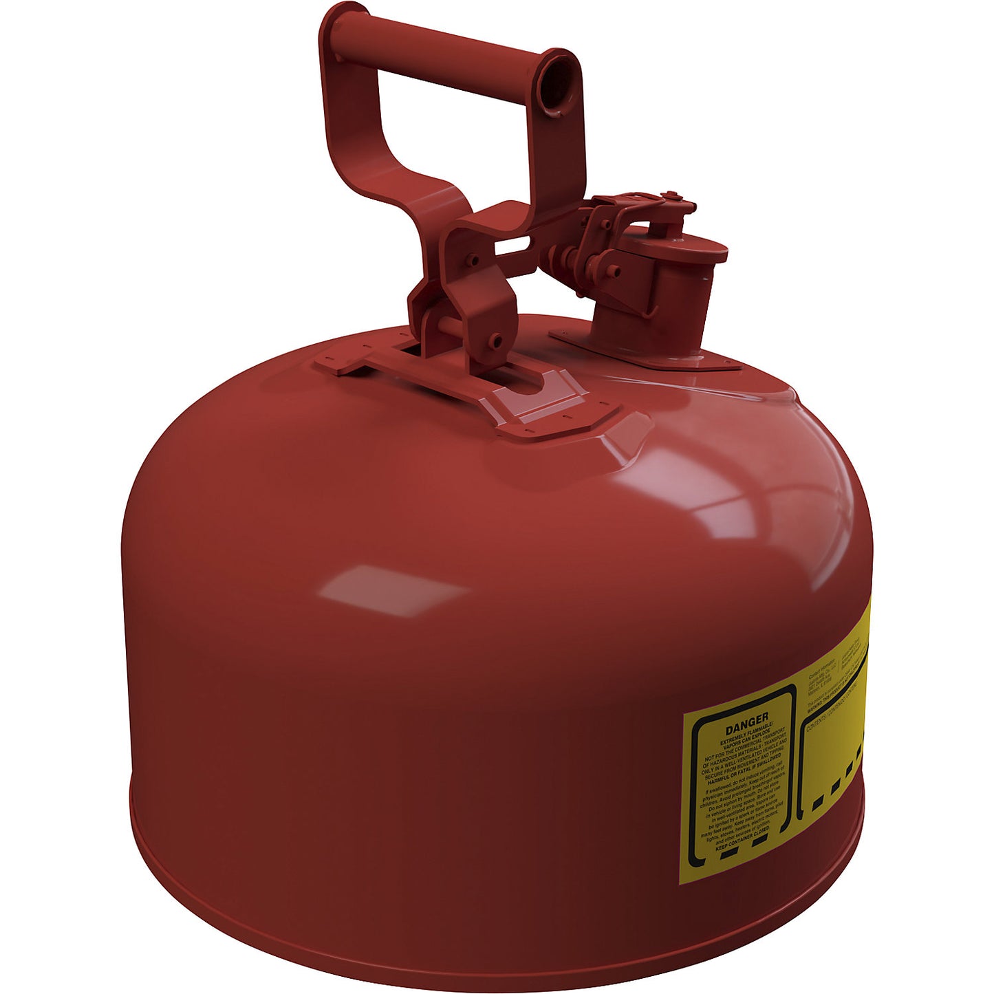 Steel safety container, capacity 7.5 l, red.