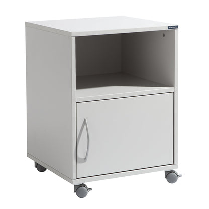 Base cupboard, mobile, HxWxD 695 x 500 x 500 mm, light grey RAL 7035.