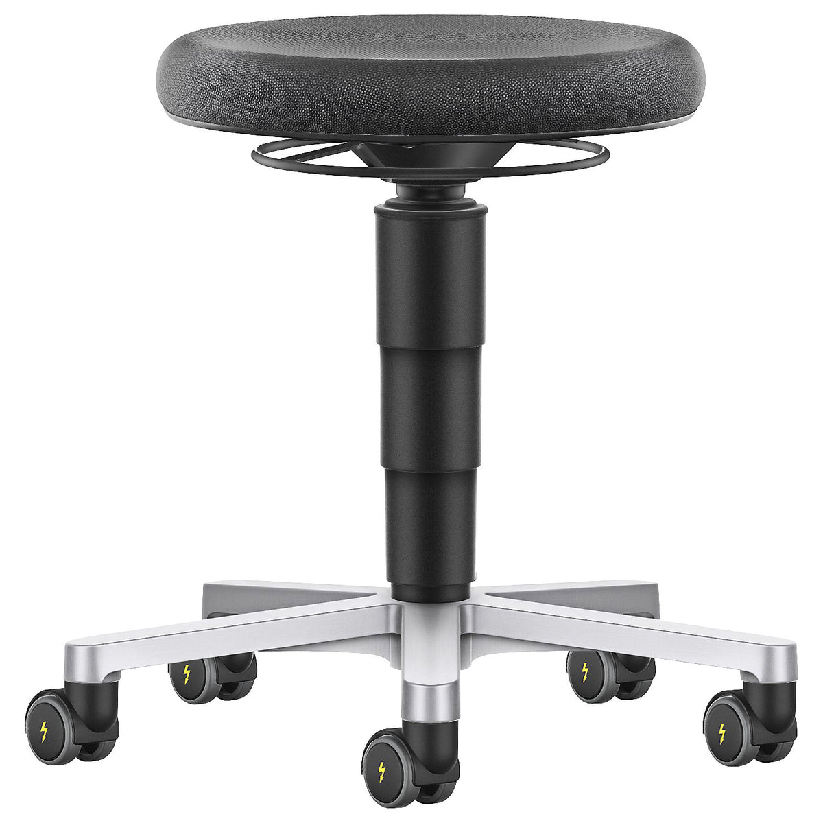 ESD stool, with castors, Supertec.