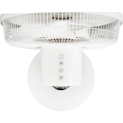 Airos Eco pedestal fan, with 12 dial settings, with remote control, white.