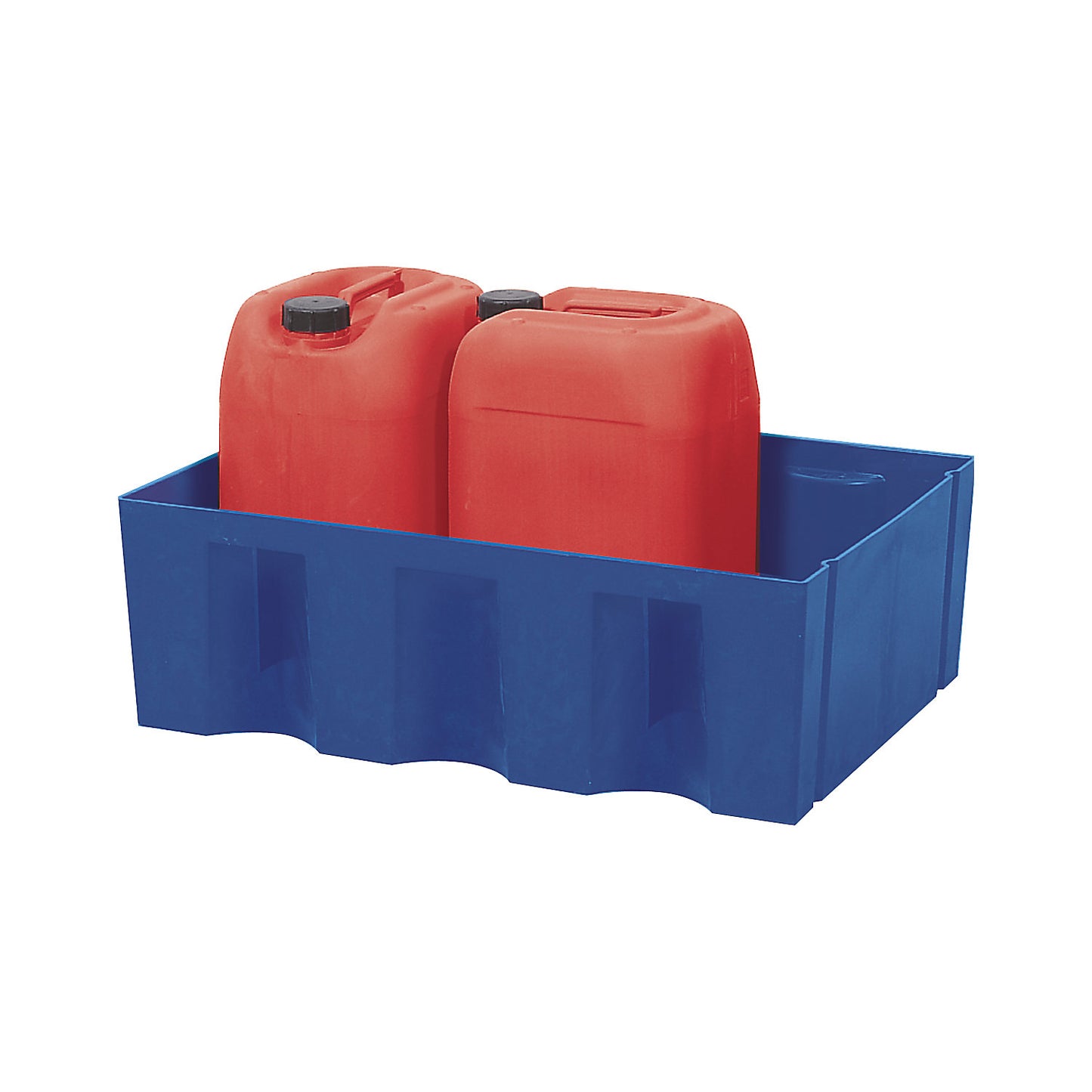 PE sump tray for 60 litre drums, sump capacity 60 l, floor / pallet sump, without grate.