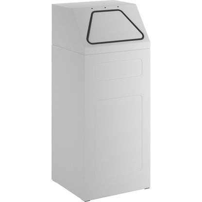 Recycling bin, fire-retardant, capacity 65 l, WxHxD 400 x 960 x 380 mm, grey RAL 7035.
