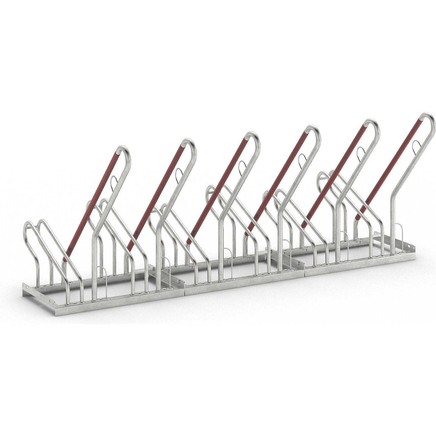 Bicycle stand, model 2502, single-sided, width 2100 mm.