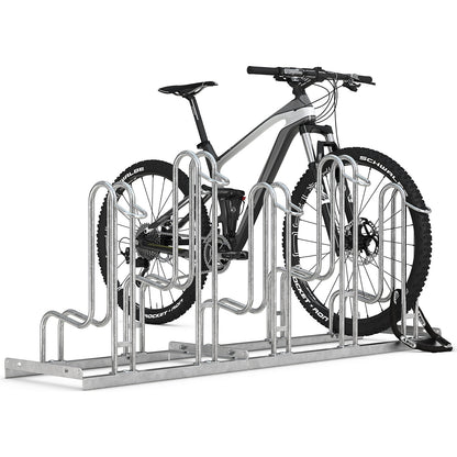 Bicycle stand, single sided, tyre width up to 55 mm, 4 parking spots.