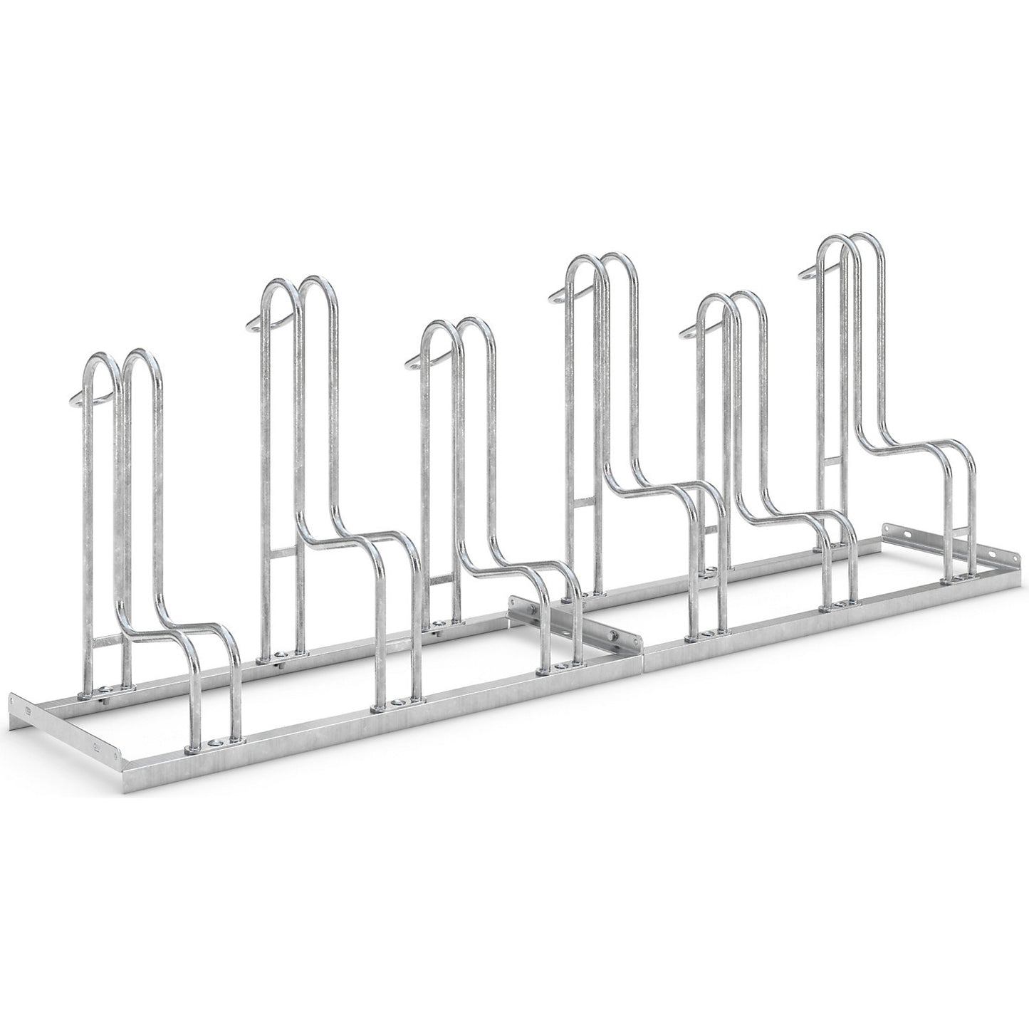 Bicycle stand, single sided, tyre width up to 55 mm, 6 parking spots.