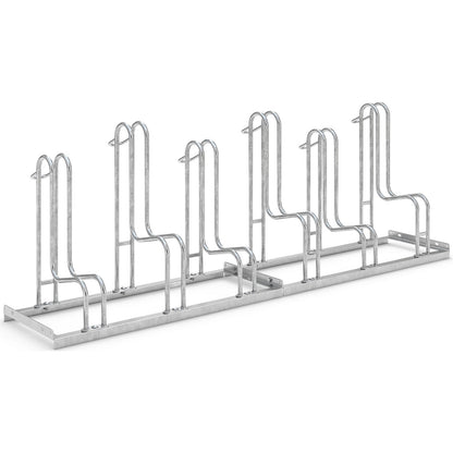 Bicycle stand, single sided, tyre width up to 55 mm, 6 parking spots.