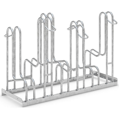 Bicycle stand, double sided, 6 parking spaces, tyre width up to 55 mm.