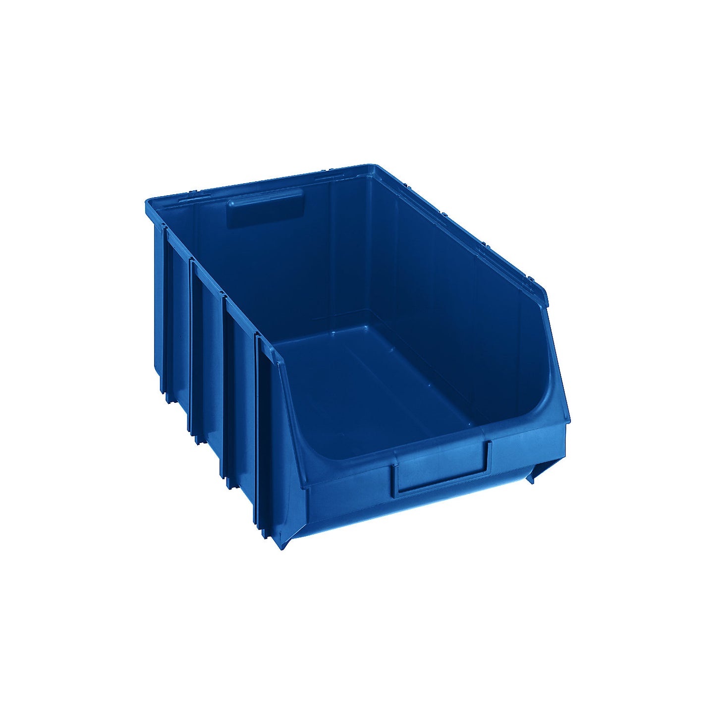 Open fronted storage bin, self-supporting, LxWxH 610 x 380 x 250 mm, pack of 4, blue, pack of 4.