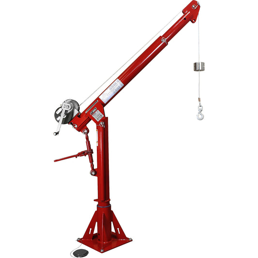 Commander 2000 portable davit crane, stainless steel, max. load 905 kg.